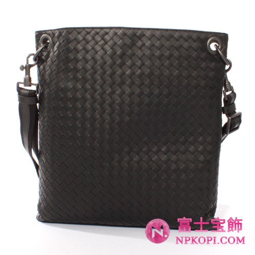 Bottega Veneta/ボッテガ・ヴェネタ  カーフレザー ショルダーバッグ ブラック 161623V465C1000